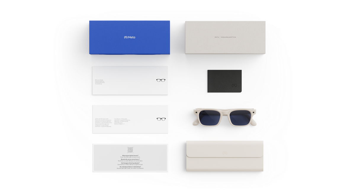 Умные очки Meta Adventurer Standard Linen Frame / Clear to Sapphire Transitions Lenses