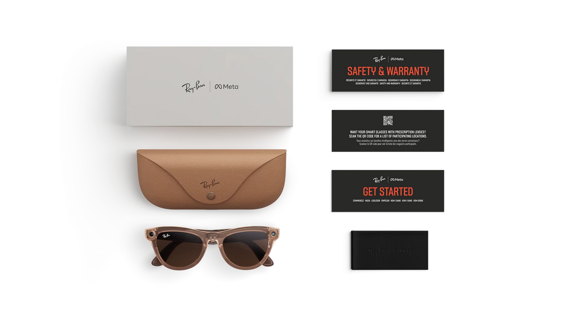 Розумні окуляри Ray-Ban Meta Skyler Gen 2 Large Shiny Transparent Peach Frame / Clear to Brown Transitions (Larged)
