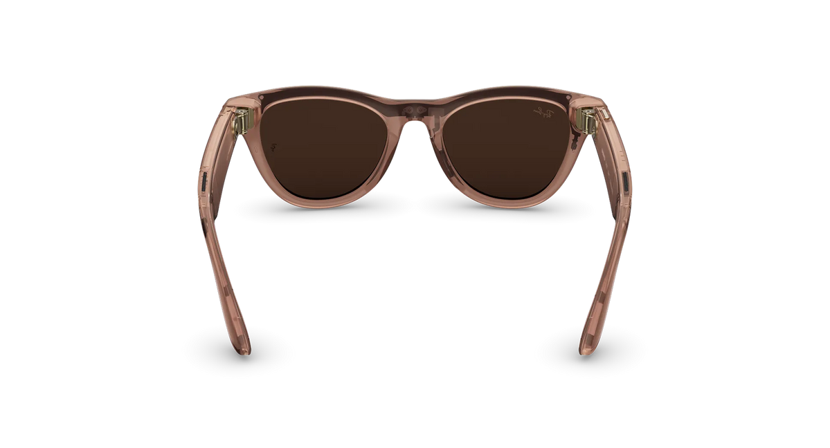 Розумні окуляри Ray-Ban Meta Skyler Gen 2 Large Shiny Transparent Peach Frame / Clear to Brown Transitions (Larged)
