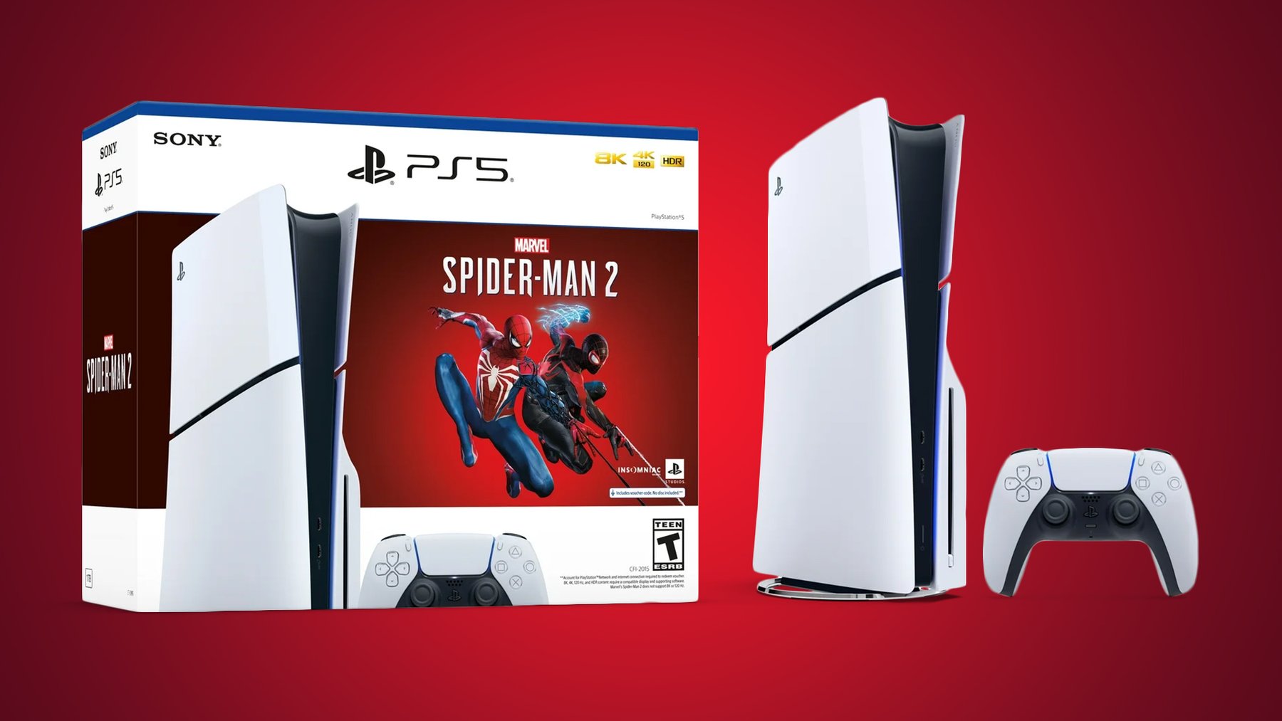 Игровая приставка PlayStation 5 Slim (PS5 Slim) -  Marvel’s Spider-Man 2 Bundle