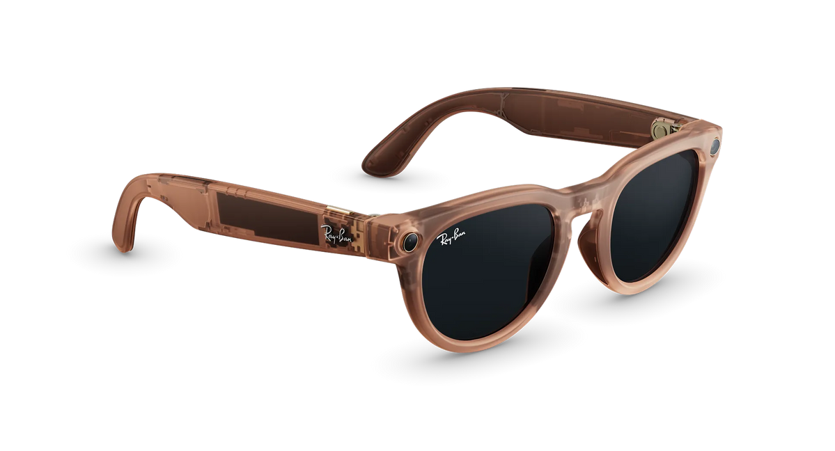 Розумні окуляри Ray-Ban Meta Headliner Gen 2 Large Matte Transparent Peach Frame / Clear to Grey Transitions (Larged)