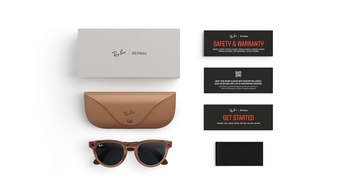 Розумні окуляри Ray-Ban Meta Headliner Gen 2 Large Matte Transparent Peach Frame / Clear to Grey Transitions (Larged)