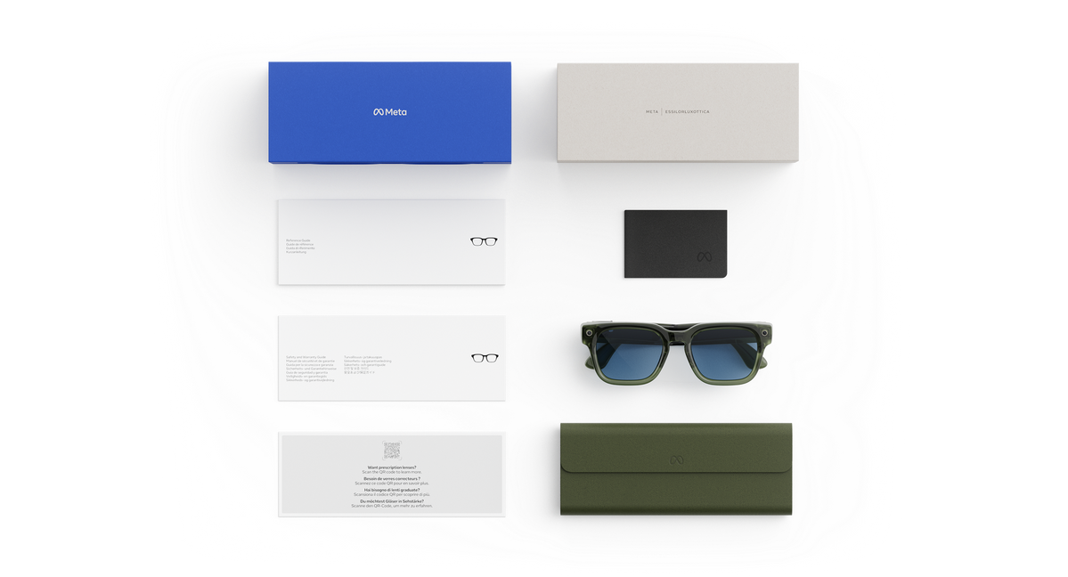 Умные очки Meta Fury Standard Racing Green Frame / Light Blue Atlantic Lenses