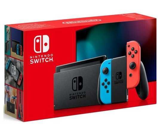 Портативная игровая приставка Nintendo Switch with Neon Blue and