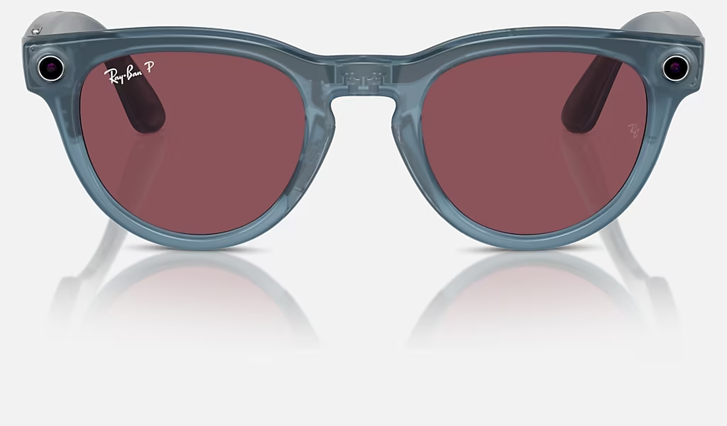 Розумні окуляри Ray-ban Meta Headliner Shiny Jeans / Dusty Red