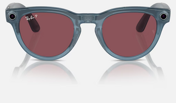 Умные очки Ray-Ban Meta Headliner Shiny Jeans / Dusty Red