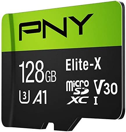 Карта памяти PNY 128GB Elite-X Class 10 U3 V30 microSDXC Flash Memory Card