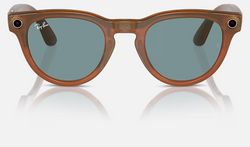 Умные очки Ray-ban Meta Headliner Shiny Caramel Transparent / Teal Blue