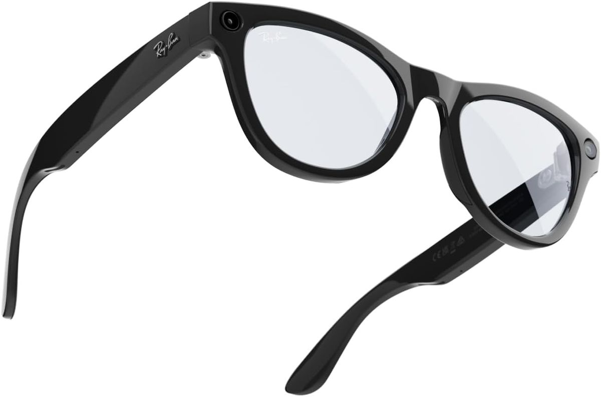 Умные очки Ray-Ban Meta Skyler Shiny Black / Clear-Cerulean Blue Transitions