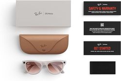 Розумні окуляри Ray-Ban Meta Skyler Chalky Gray / Cinnamon Pink Gradient