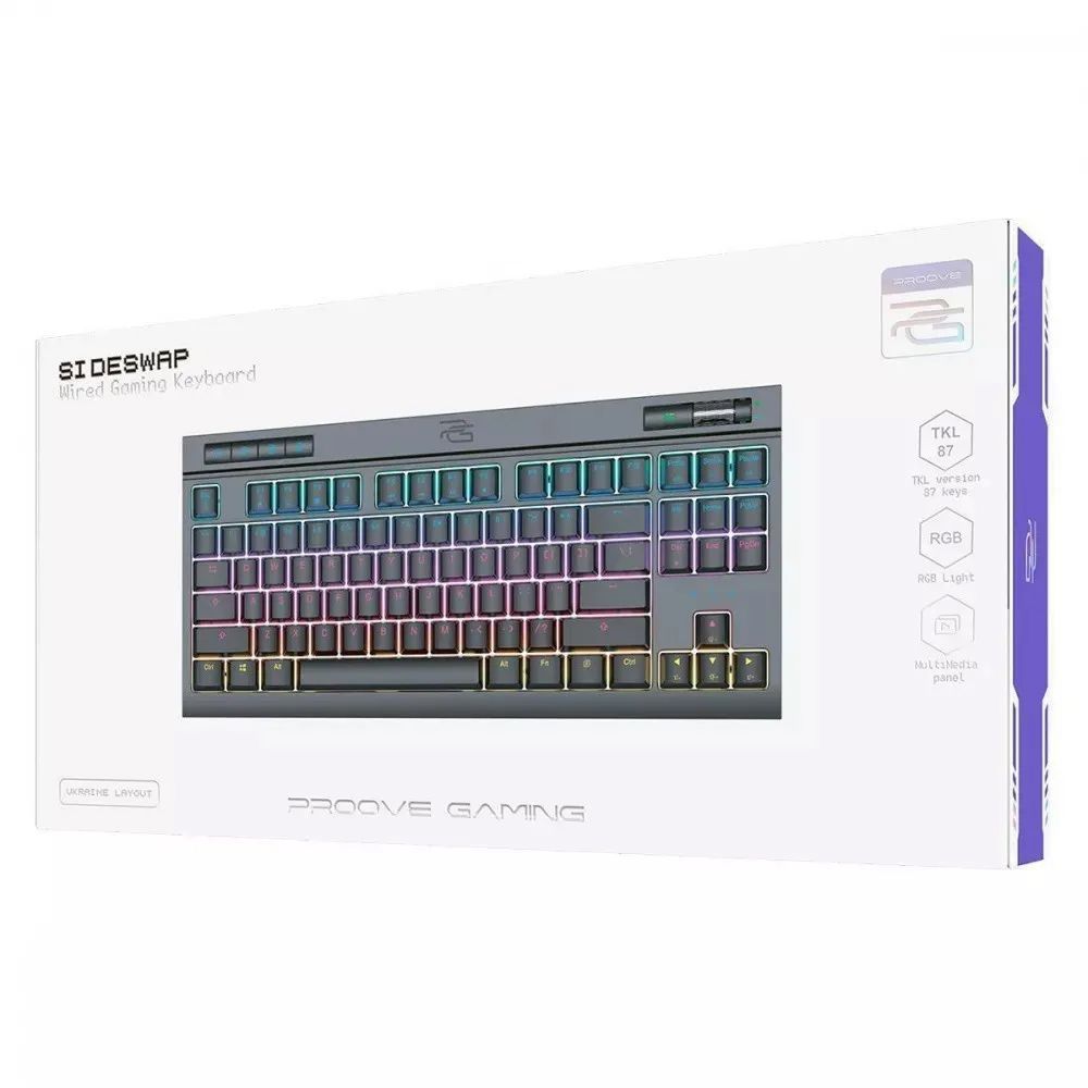 Ігрова клавіатура Proove Gaming Sideswap Black (CKSI00022401)