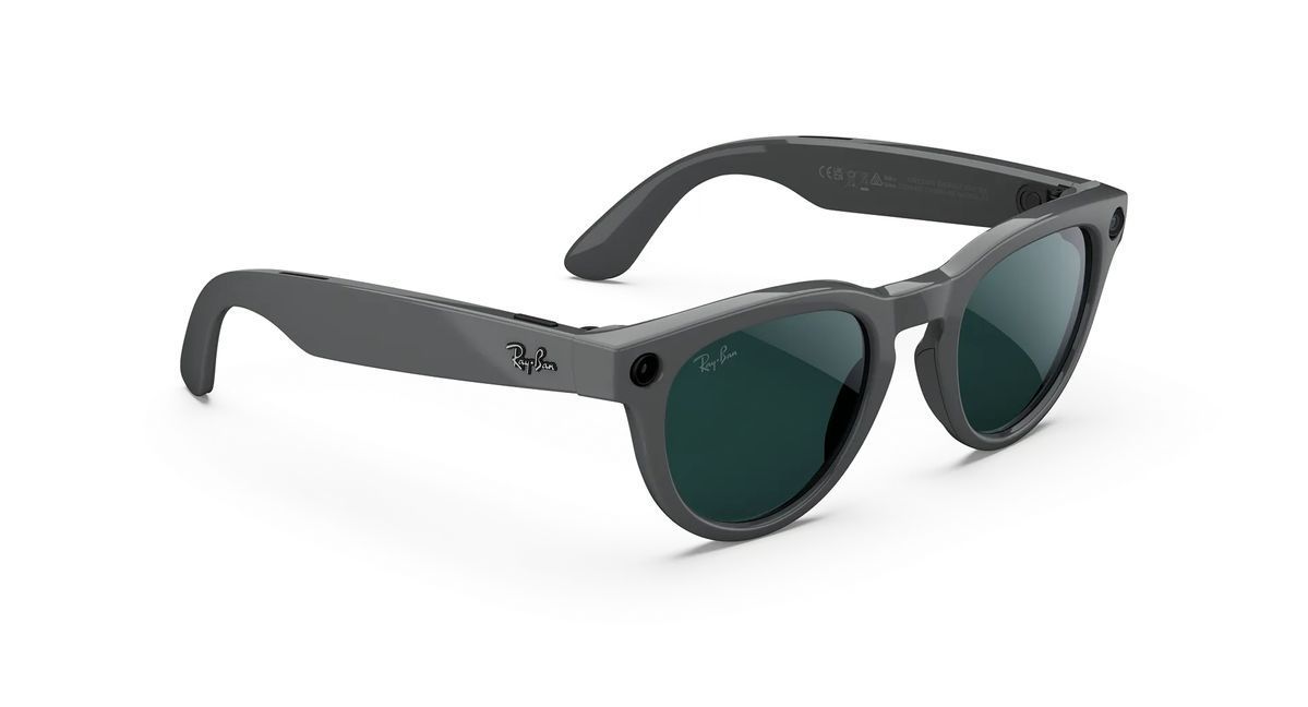 Розумні окуляри Ray-Ban Meta Headliner Gen 2 Large Shiny Asteroid Grey Frame / Clear to Emerald Transitions Lenses