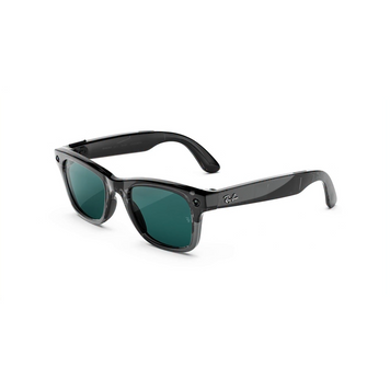 Умные очки Ray-Ban Meta Wayfarer Gen 3 Large Transparent Black Frame / Clear to Aquamarine Transitions Lenses
