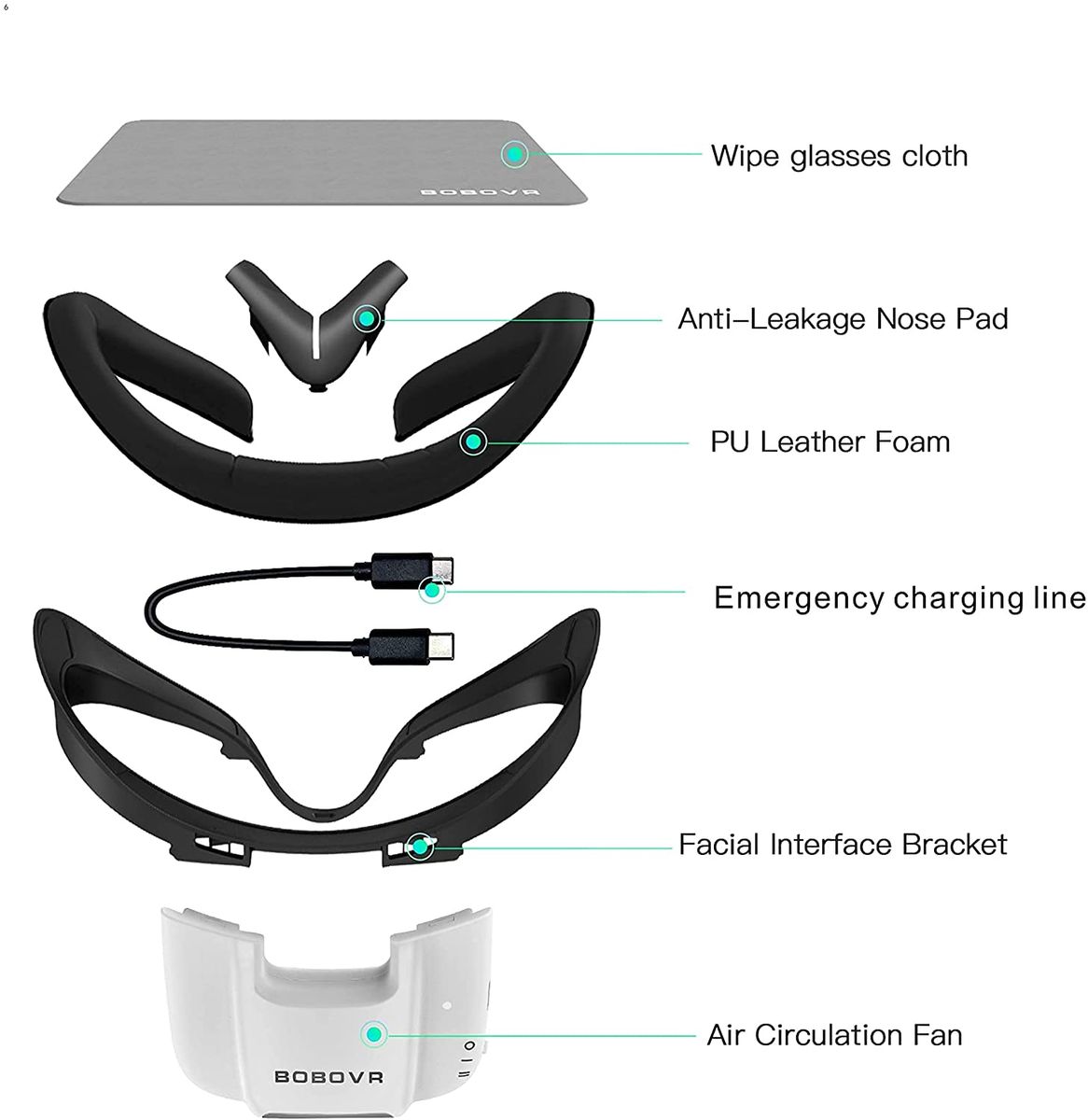 Вентилируемая маска BOBOVR F2 для Oculus Quest 2