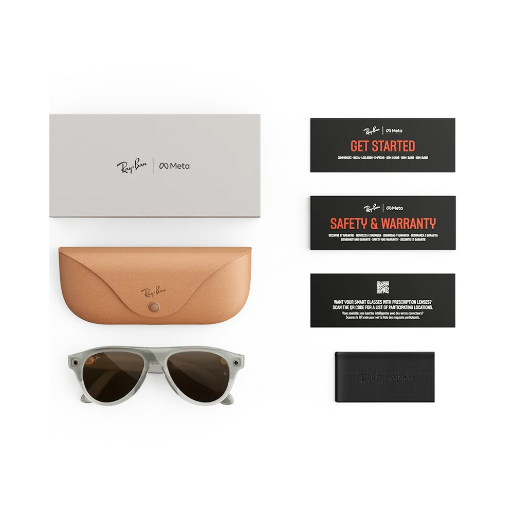 Розумні окуляри Ray-Ban Meta Aviator Gen 3 Standard Milky Warm Beige Frame / Clear to Brown Transitions Lenses