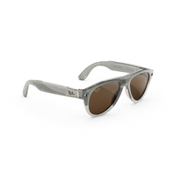 Розумні окуляри Ray-Ban Meta Aviator Gen 3 Standard Milky Warm Beige Frame / Clear to Brown Transitions Lenses