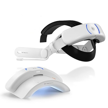 Крепление для Meta Quest 3 BINBOK VR T3 Magnetic Battery Pack Head Strap с двойным сменным аккумулятором (2x8000 мАч) и зарядной док-станцией