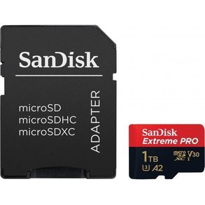 Карта пам'яті SanDisk 1 TB microSDXC UHS-I U3 Extreme Pro+SD Adapter