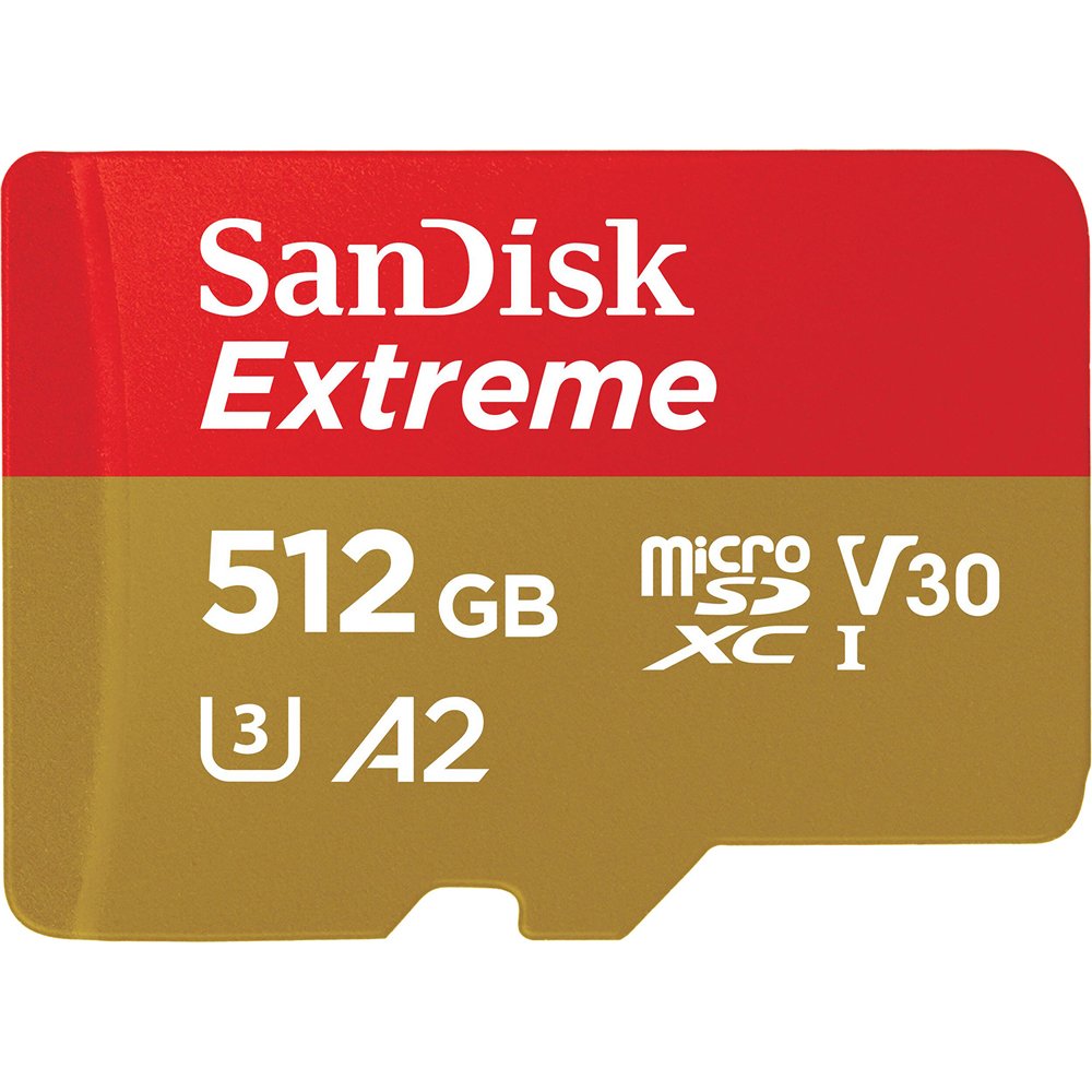Карта пам'яті SanDisk 512 GB microSDXC UHS-I U3 V30 A2 Extreme + SD-Adapter