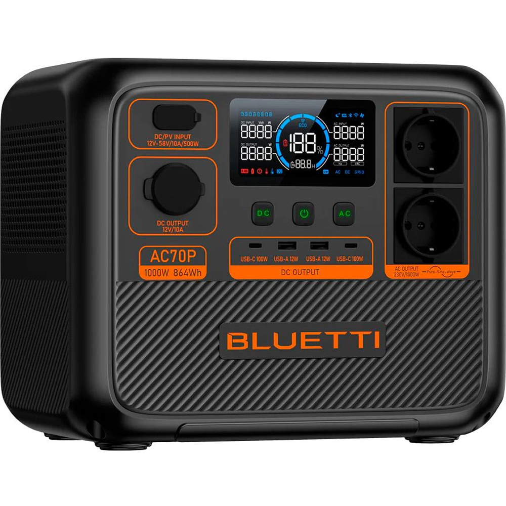 Зарядная станция BLUETTI AC70P 1000W