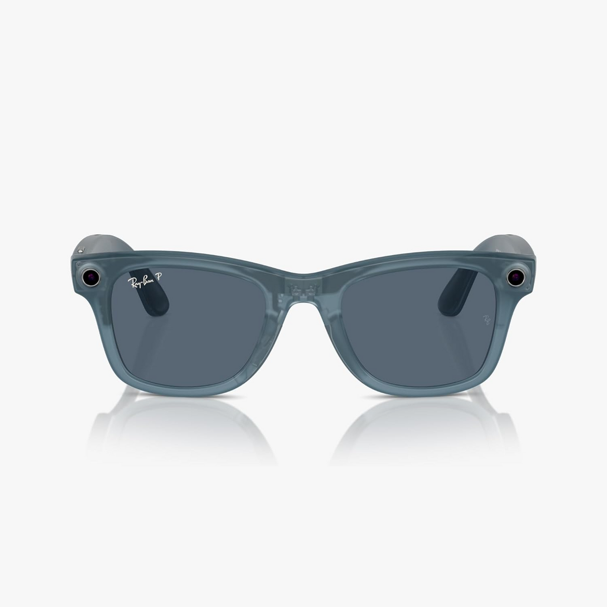 Розумні окуляри Ray-ban Meta Matte Jeans Transparent, Polarized Dusty Blue