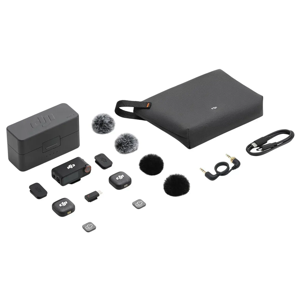 Микрофонная радиосистема для камеры, для смартфона DJI MIC 3 2TX + 1RX + Charging Case