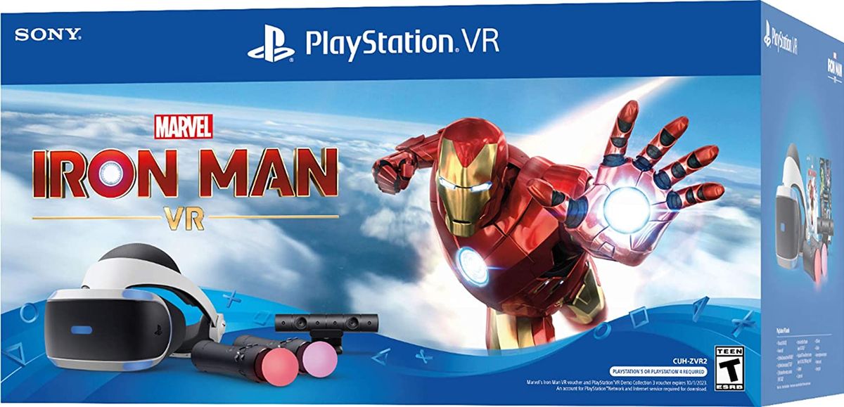 Очки Виртуальной реальности PlayStation VR + Камера + PlayStation Move + Игра Marvel's Iron Man