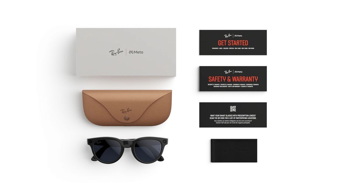 Умные очки Ray-Ban Meta Headliner Gen 2 Standard Shiny Black Frame/Clear to Sapphire Transition Lenses