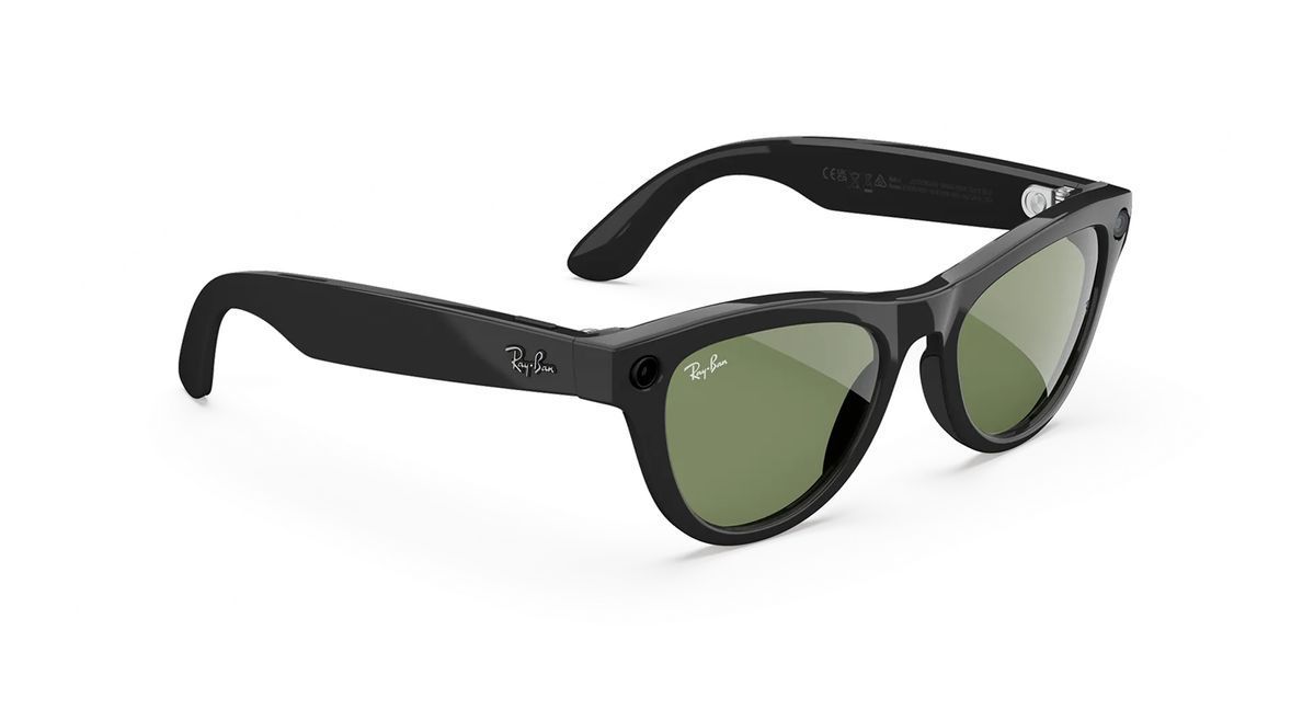 Умные очки Ray-Ban Meta Skyler Gen 2 Standard Shiny Black Frame / G-15 Green Lenses