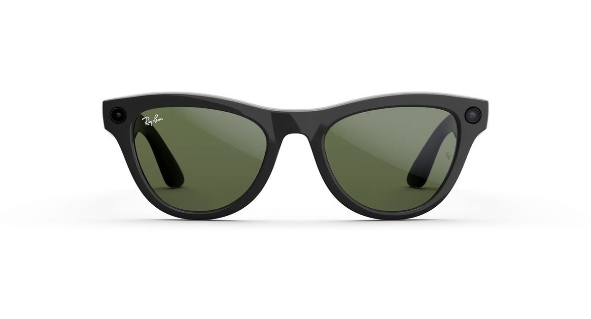 Умные очки Ray-Ban Meta Skyler Gen 2 Standard Shiny Black Frame / G-15 Green Lenses