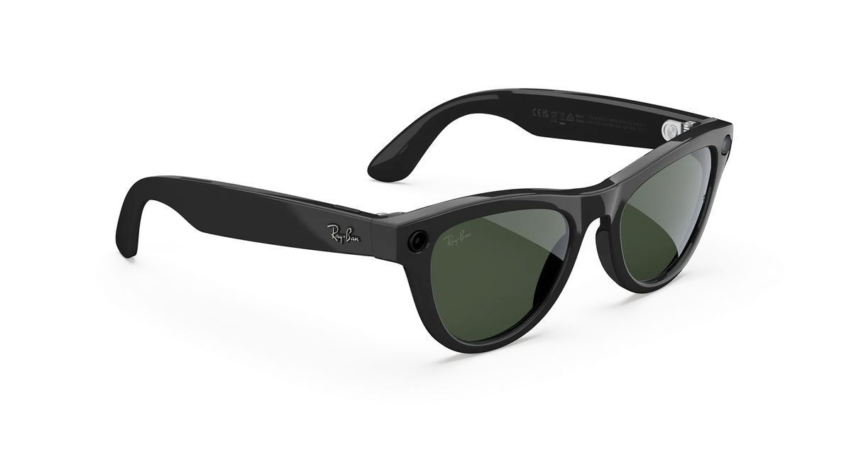 Розумні окуляри Ray-Ban Meta Skyler Gen 2 Standard Shiny Black Frame / Clear to Graphite Green Transitions Lenses