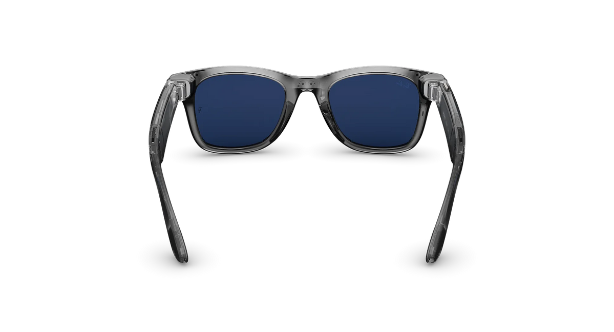 Умные очки Ray-Ban Meta Wayfarer Gen 2 Standard Shiny Transparent Grey / Clear to Sapphire Transitions