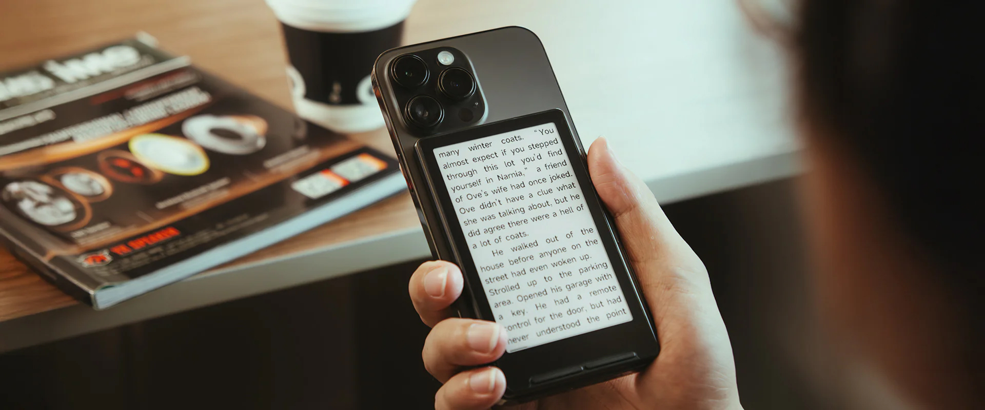 Компактная электронная книга Xteink X4 Ultra-thin Magnetic Back eReader ...